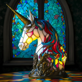 Ükssarvik – Vitražna lampa (ükssarvik)