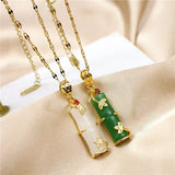 Jade-Amulet ogrlica