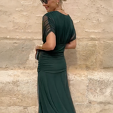 Louise | Elegantna Maxi Pidžama Haljina s V-izrezom