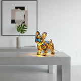 Francuski buldog - Lampa vitraž