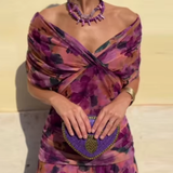 Louise | Elegantna Maxi Pidžama Haljina s V-izrezom
