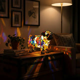 Mops - Vitražna lampa