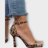 Adéla Elegantni Visoki Potpeti Animalprint Večernji