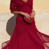 Louise | Elegantna Maxi Pidžama Haljina s V-izrezom