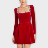 Wren - Sametove mini haljine s ukrasima