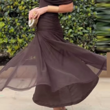 Louise | Elegantna Maxi Pidžama Haljina s V-izrezom