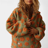 Daisy – Topla fleece majica s cvjetnim motivom