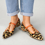 Lulu | Leopard T-strap baletanke