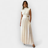 Stella | Elegantna haljina s izrezom - Detalji