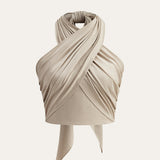 Pamuk i lan crisscross halter uska majica