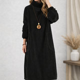 Veronika | Elegantna midi haljina s rolkom