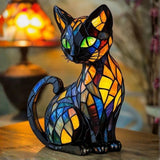 Mistična mačka - Lampa u vitražu