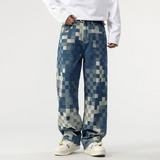 Edvard | Muški Pixel Efekt Denim Traperice