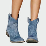 Adéla – Retro Kotníkové Cowboy Boty