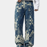 Edvard | Muški Pixel Efekt Denim Traperice