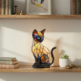Mistična mačka - Vitraj lampa