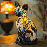 Mistična mačka - Vitraj lampa