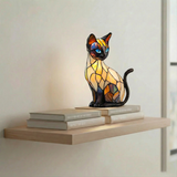 Mistična mačka - Vitraj lampa
