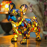 Francuski buldog - Lampa vitraž