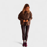 Roza | Moderni sako s leopard uzorkom