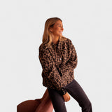 Roza | Moderni sako s leopard uzorkom