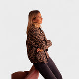 Roza | Moderni sako s leopard uzorkom