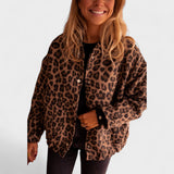 Roza | Moderni sako s leopard uzorkom