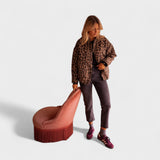 Roza | Moderni sako s leopard uzorkom