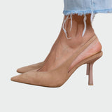 Sára Sofisticirane Slingback Cipele Uska Špica
